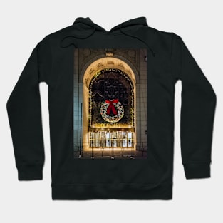 Christmas Wreath on Broadway Hoodie